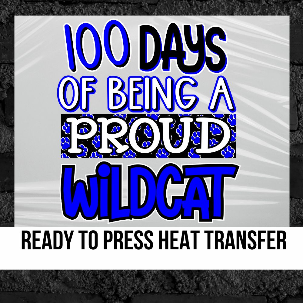 100 Days Brighter Ready to Press Sublimation, HTV or DTF Transfer 100th Day  Heat Transfer 100 Days Brighter Teacher Appreciation 