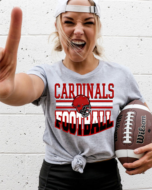 Cardinals Football with Helmet DTF Transfer – Rustic Grace Heat