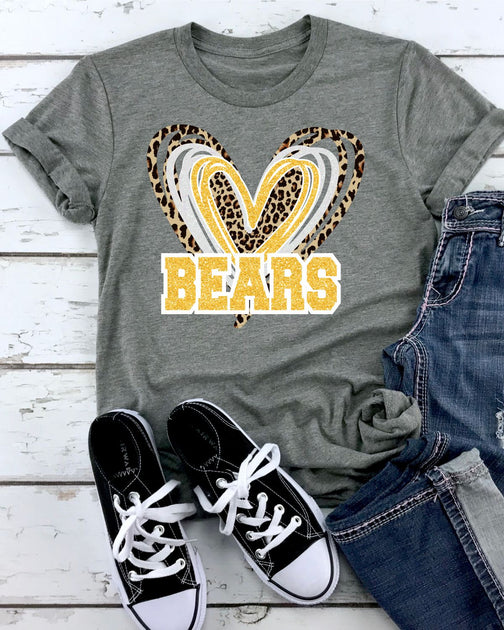 Bears Shirts Bears Spirit Shirt Sports Shirt Leopard Shirt 