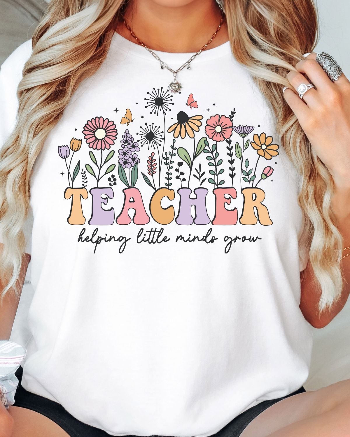 Teacher Helping Little Minds Grow DTF Transfer