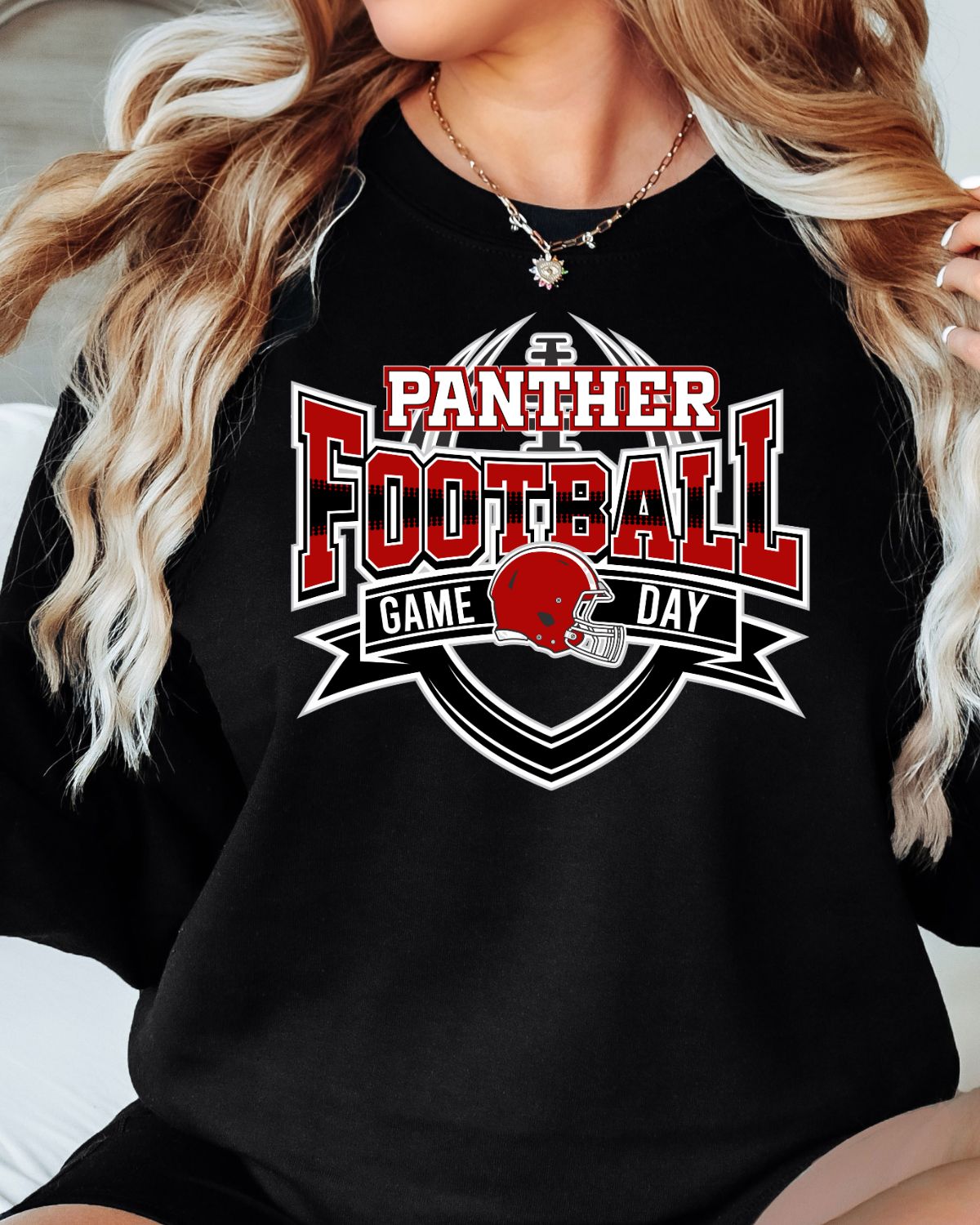 panther football dtf transfer_tshirt transfer_heat press transfer_rustic grace