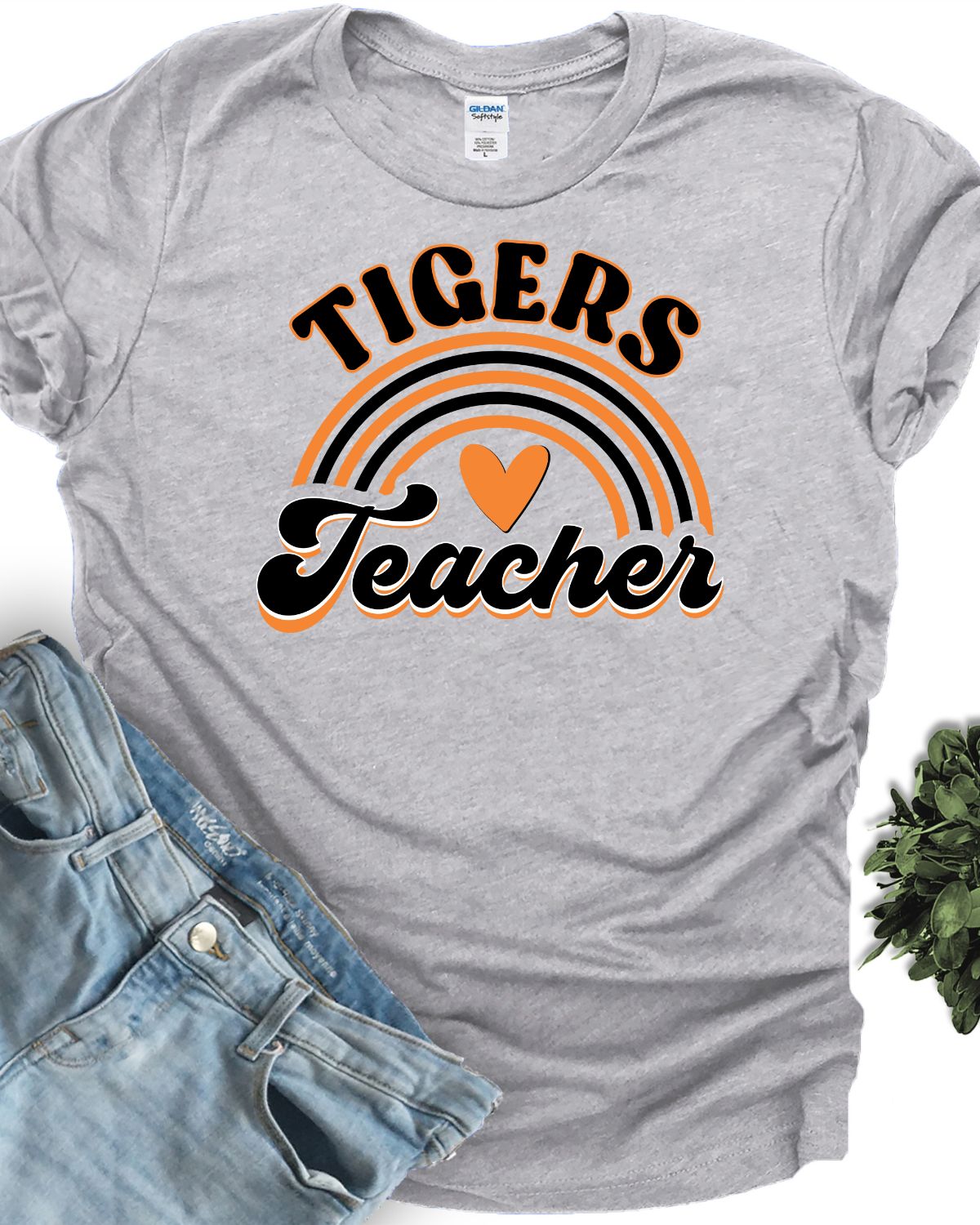 Tigers Teacher Rainbow DTF Transfer