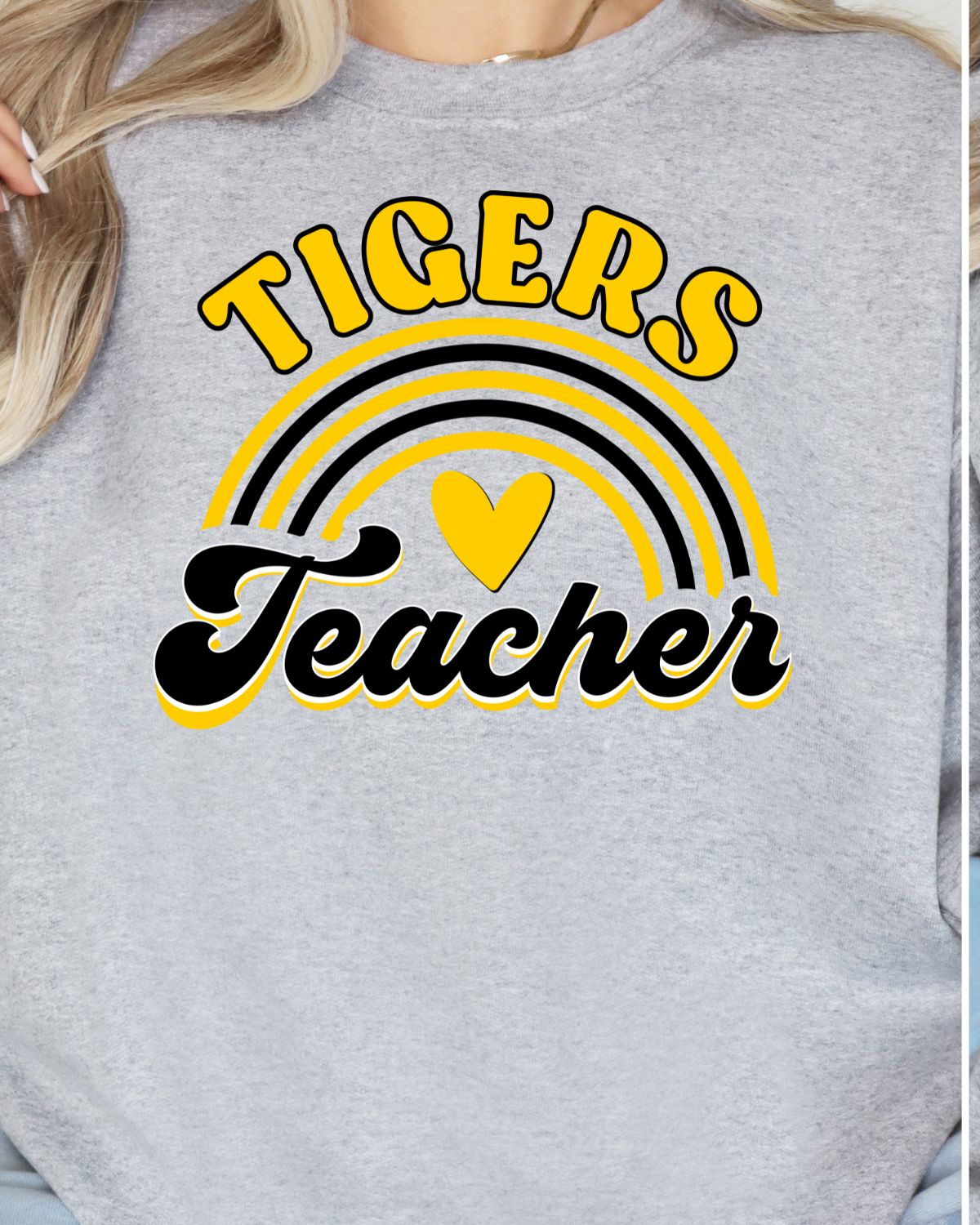 Tigers Teacher Rainbow DTF Transfer