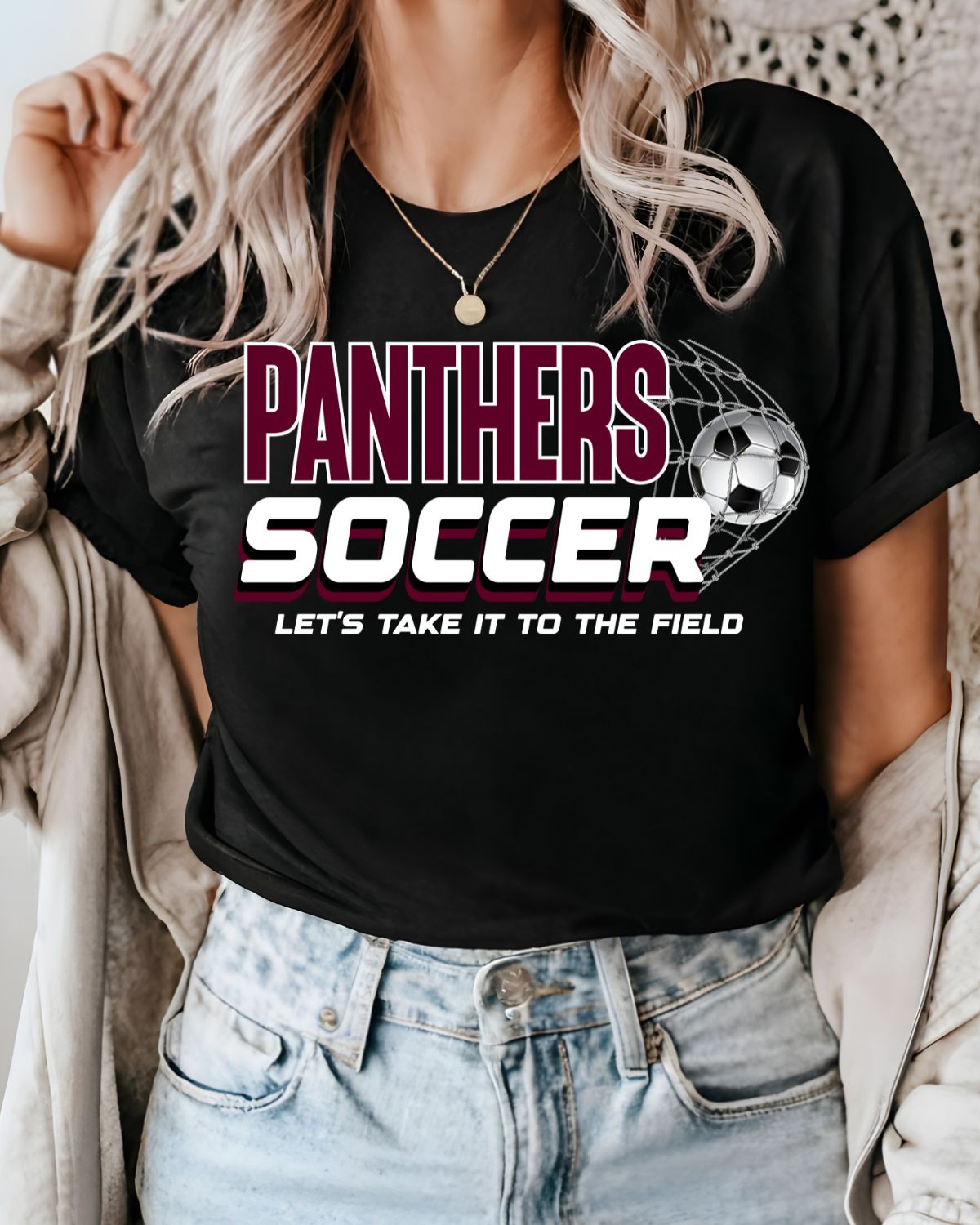 Panthers Soccer Take it to the Field DTF Transfer