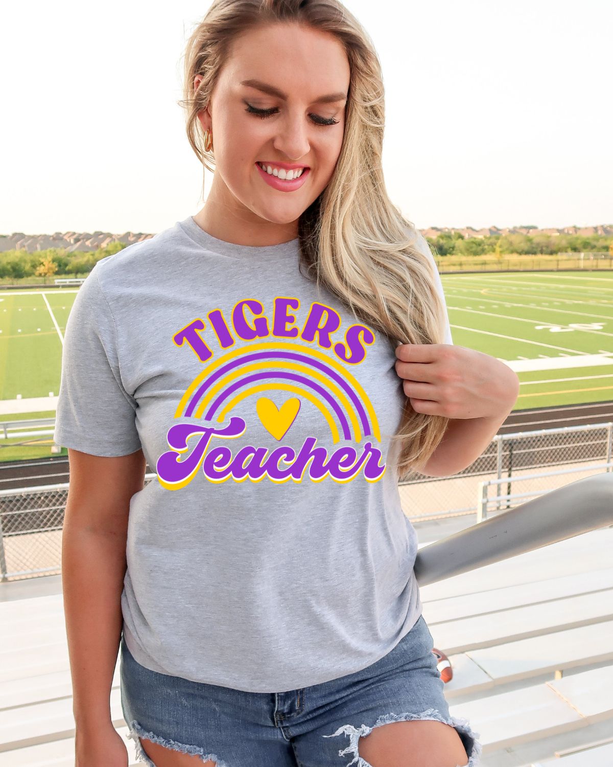 Tigers Teacher Rainbow DTF Transfer