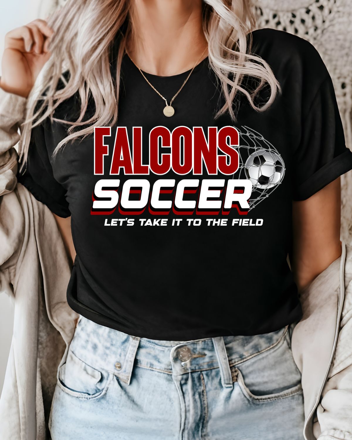 Falcons Soccer Take it to the Field DTF Transfer