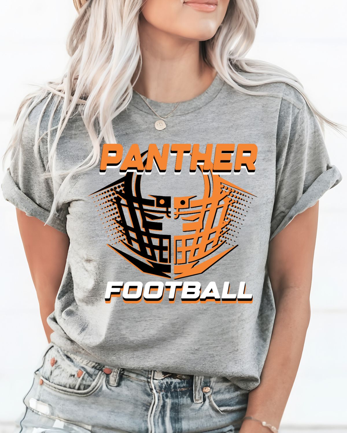 Panther Football Helmet Halftone DTF Transfer