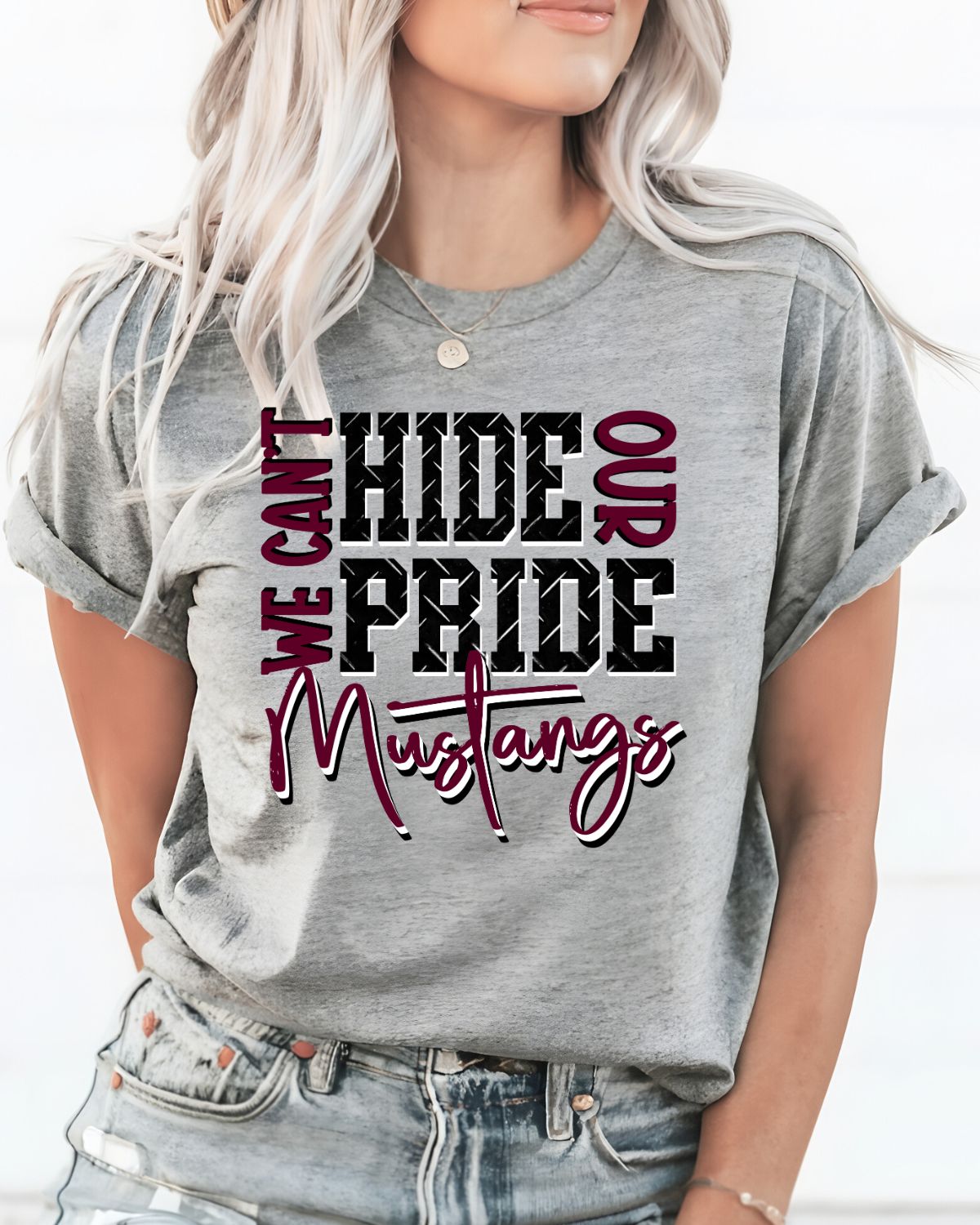 We Can't Hide Pride Mustangs DTF Transfer