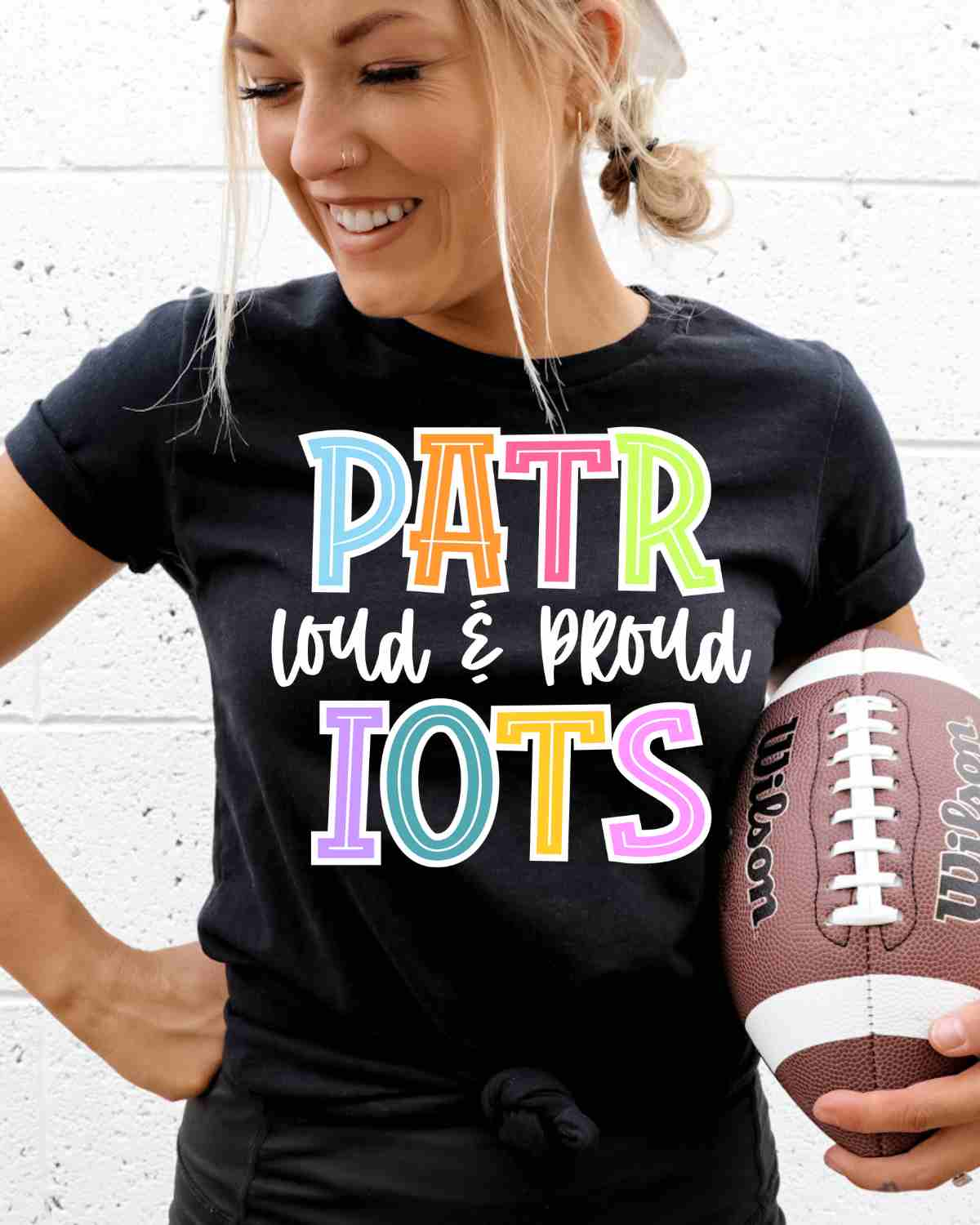 Patriots Loud and Proud Colorful DTF Transfer