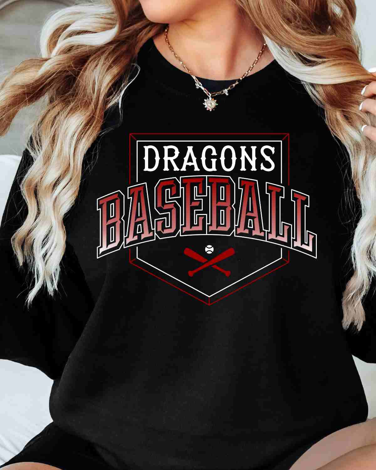 Dragons Baseball Home Plate DTF Transfer