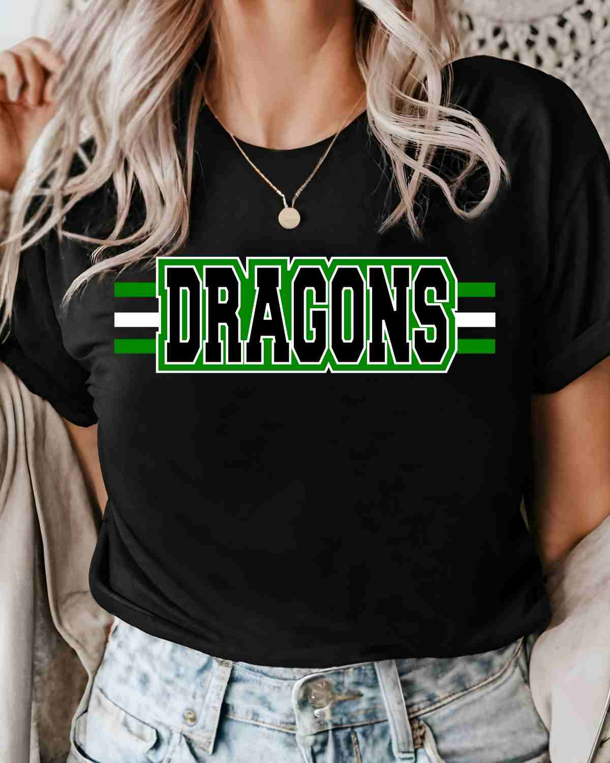 Dragons Three Lines Word DTF Transfer