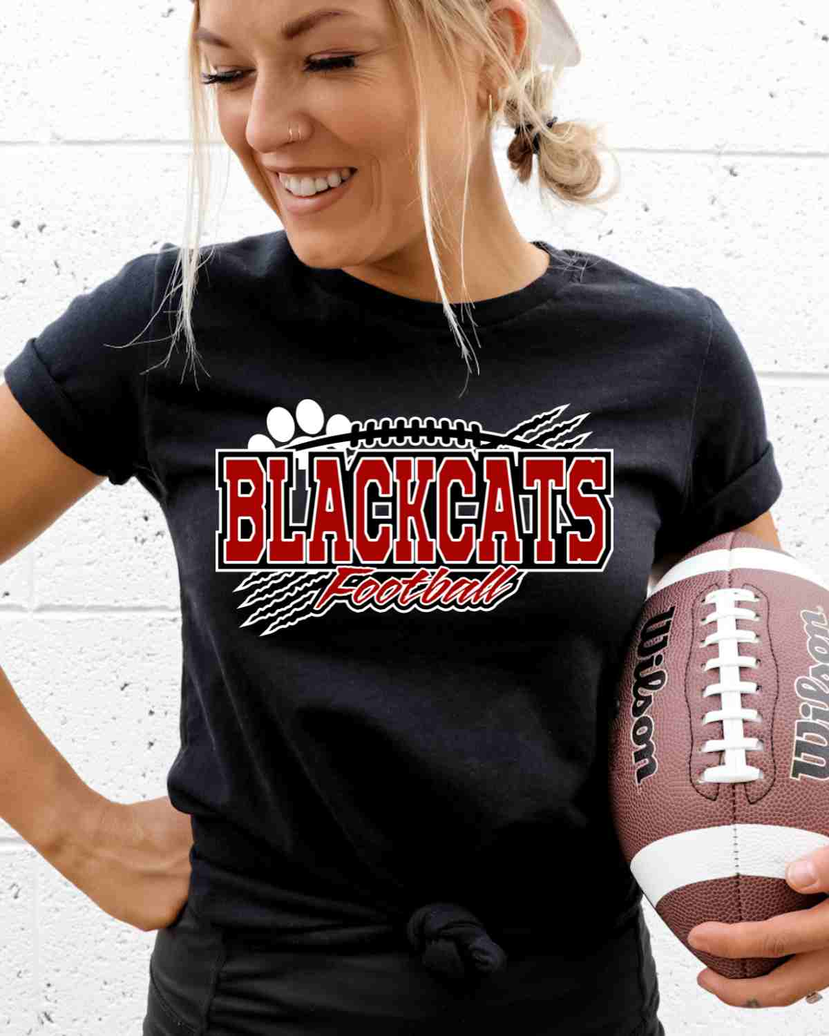 Blackcats Football with Claws DTF Transfer