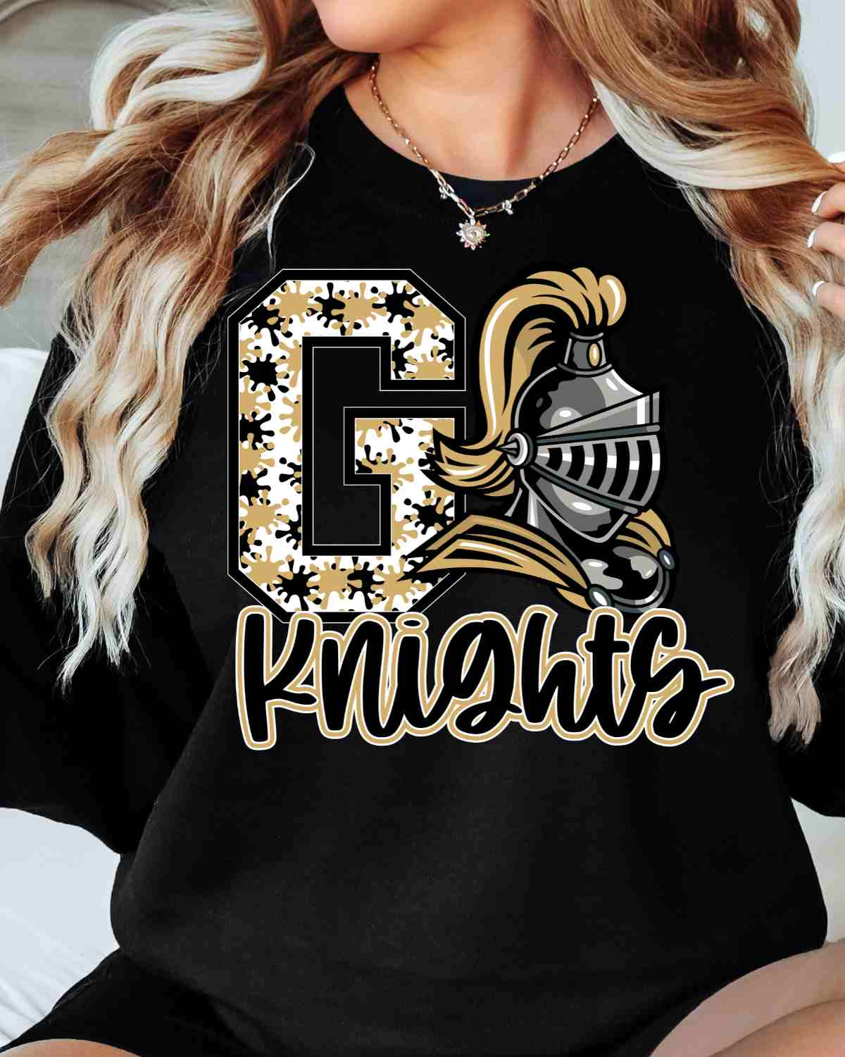 Go Knights Splatter DTF Transfer