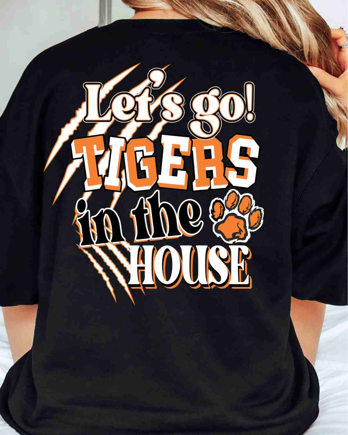 Let's Go Tigers in the House DTF Transfer