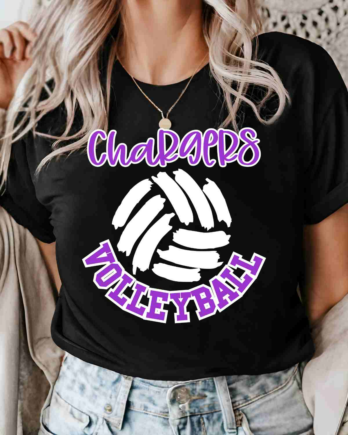 Chargers Volleyball DTF Transfer