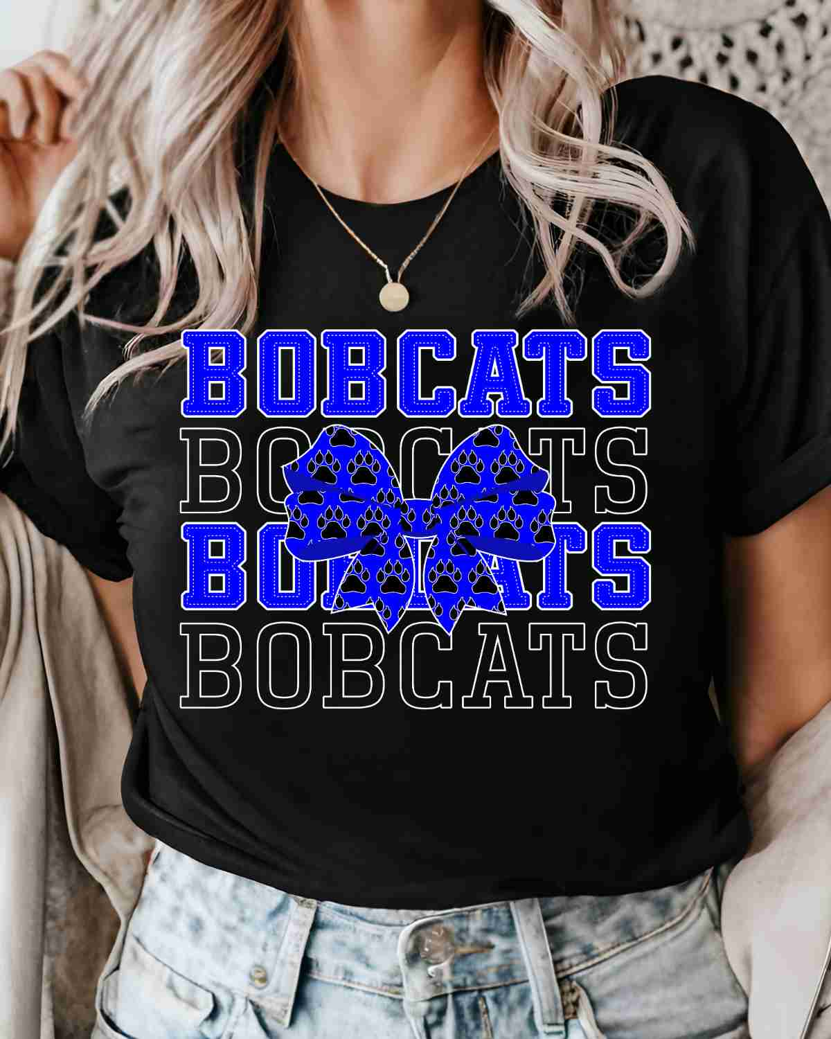 Bobcats Repeating with Bow DTF Transfer