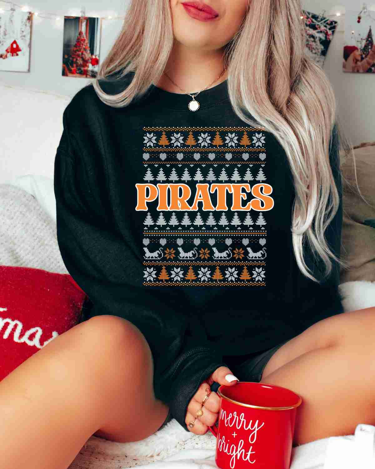 Pirates Christmas Sweater DTF Transfer