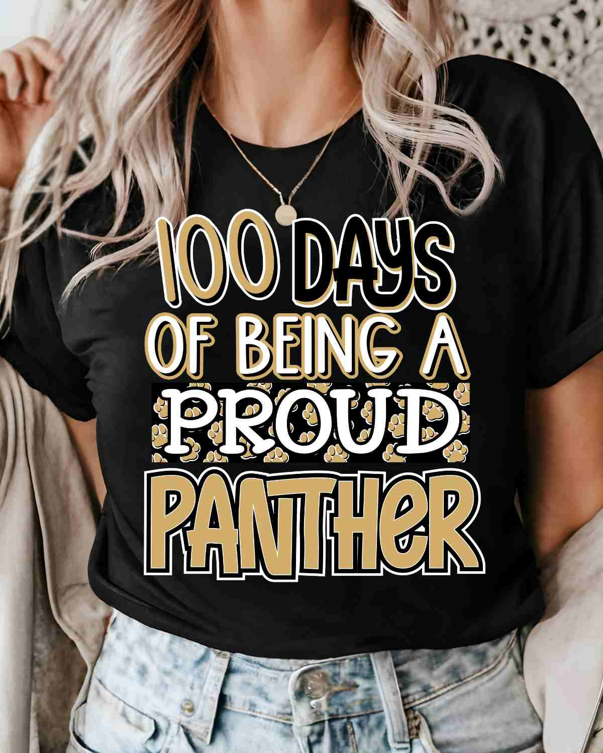 100 Days of being a Proud Panther DTF Transfer