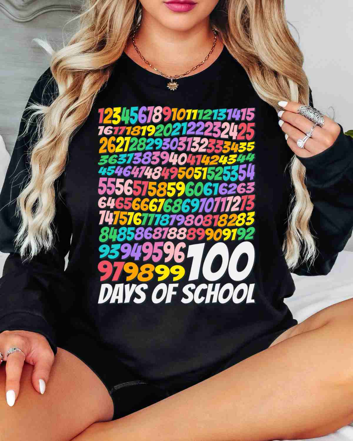 100 Days of School Counting DTF Transfer