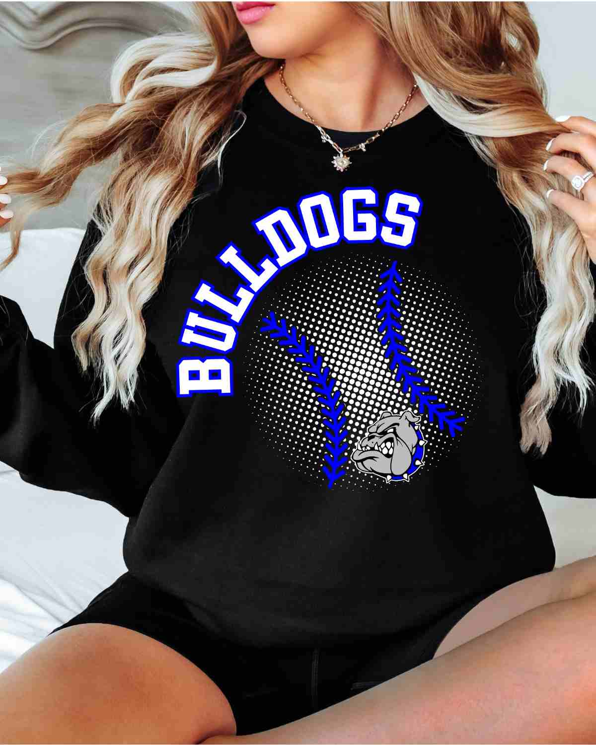 Bulldogs Baseball Halftone DTF Transfer