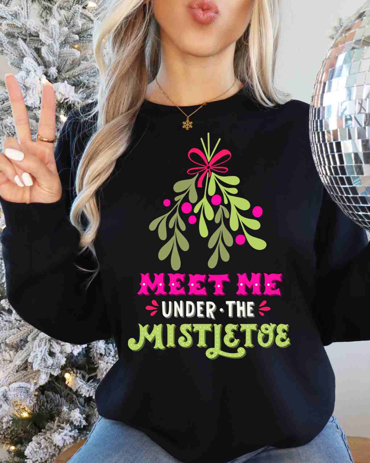 Meet Me at the Mistletoe DTF Transfer