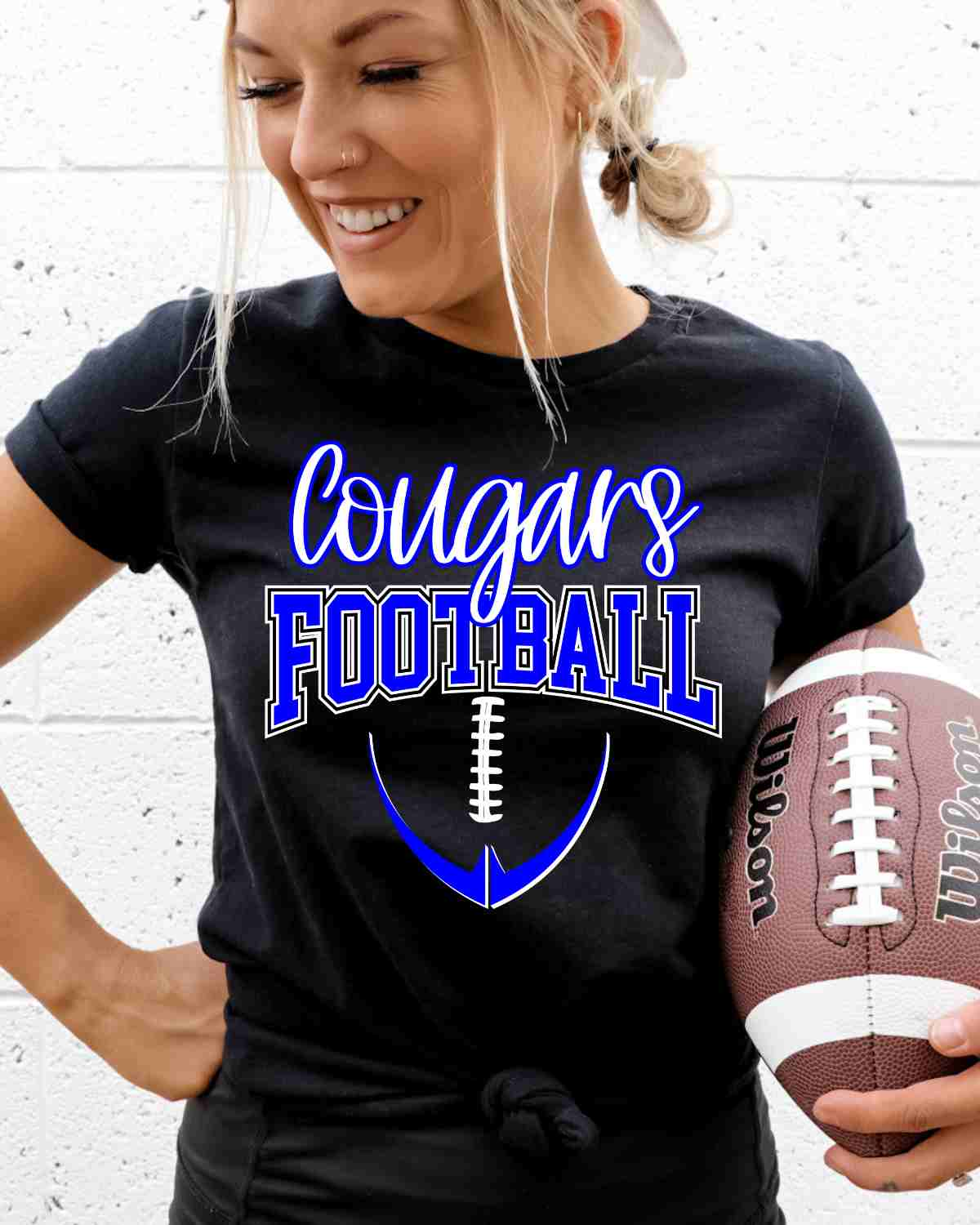 Cougars Half Football DTF Transfer