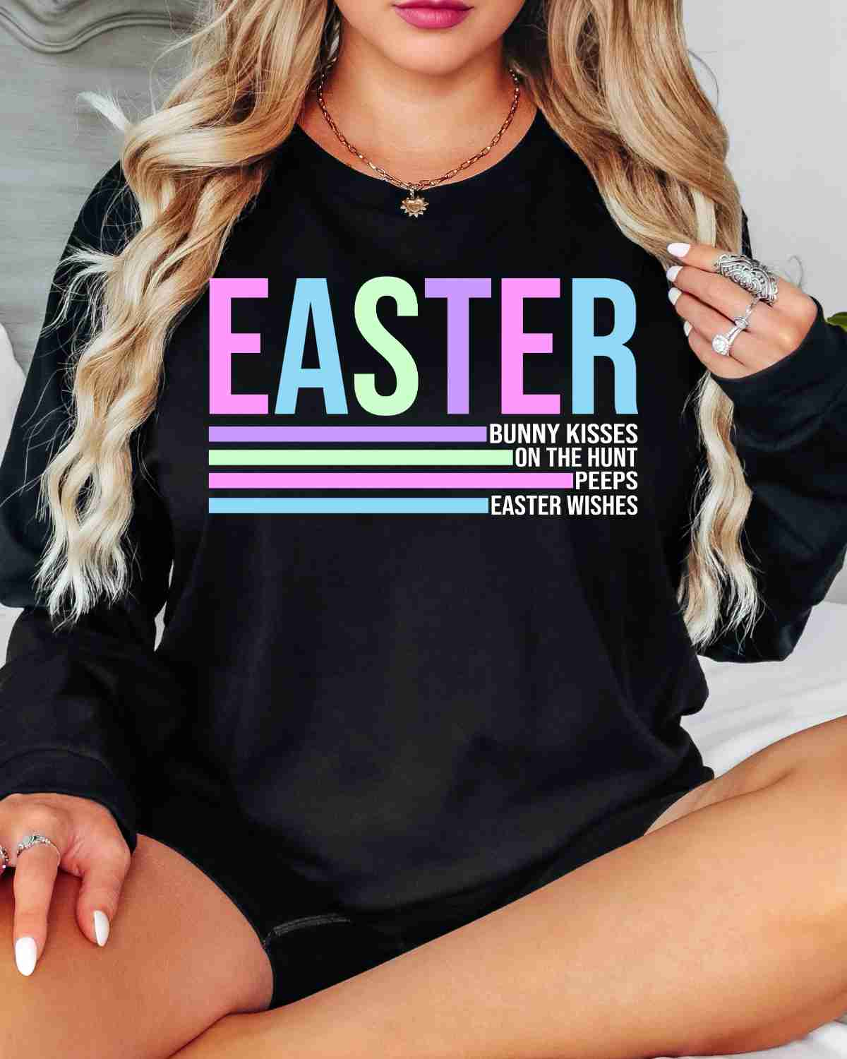 Easter with Stripes DTF Transfer