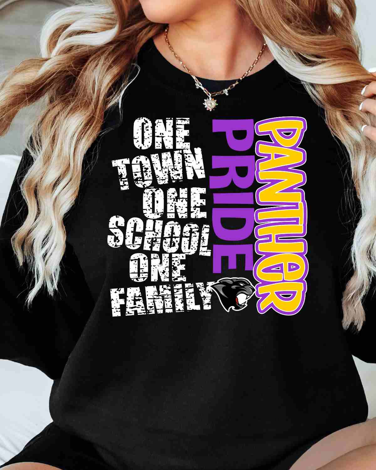 One Town One School Panther Pride DTF Transfer