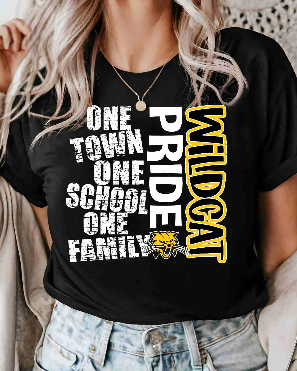 One Town One School Wildcat Pride DTF Transfer