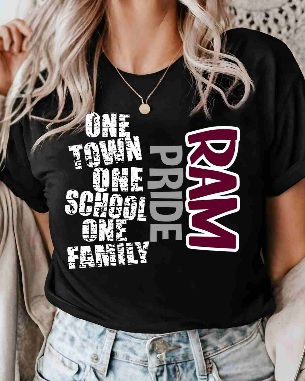 One Town One School Rams Pride DTF Transfer