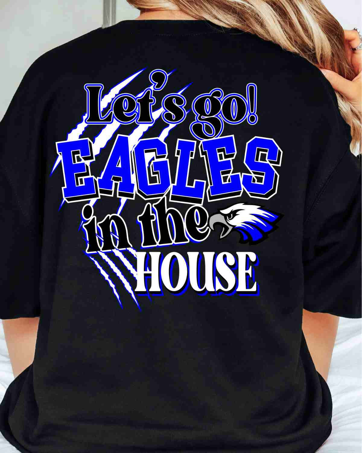 Let's Go Eagles in the House DTF Transfer