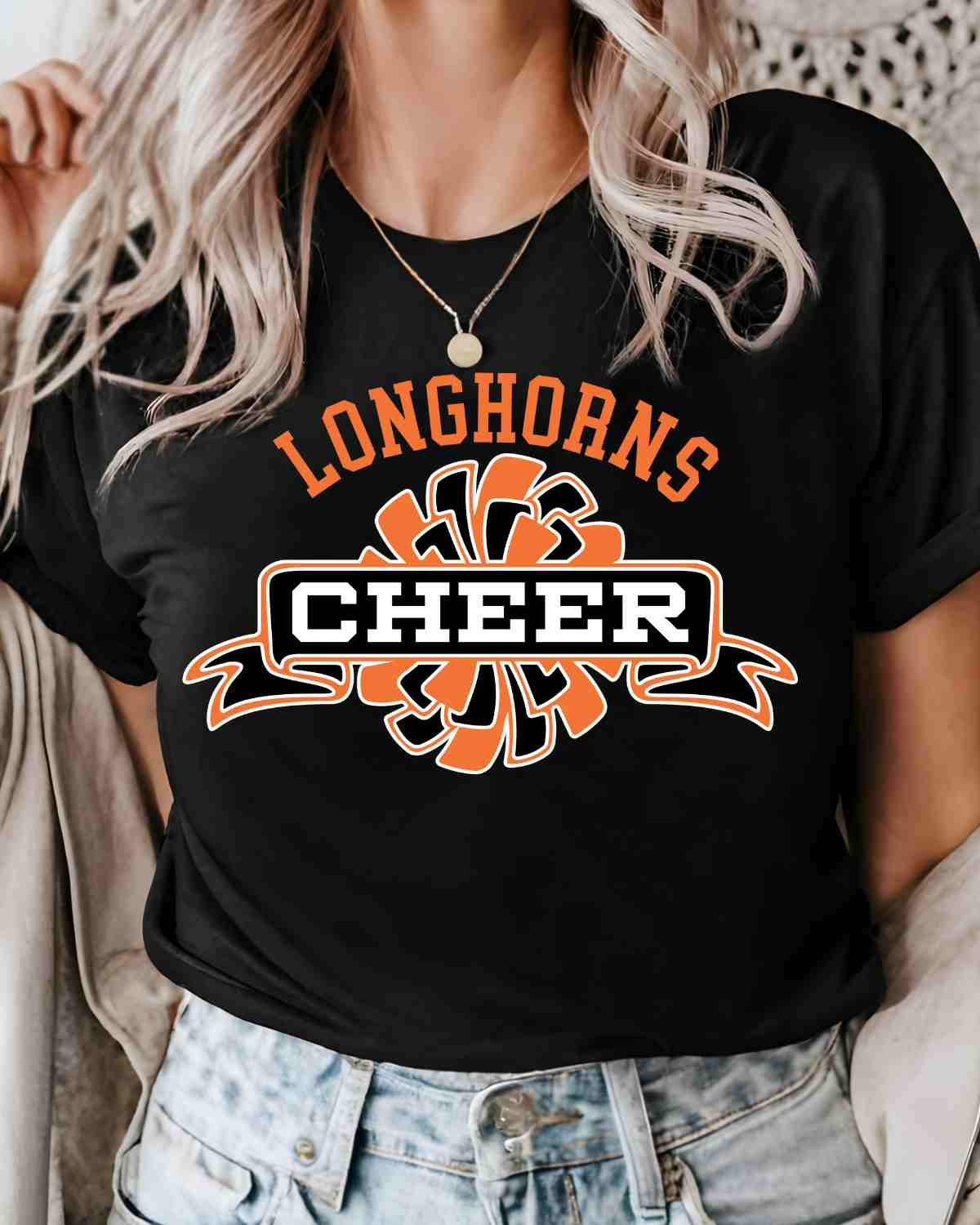 Longhorns Cheer Banner 2024 DTF Transfer