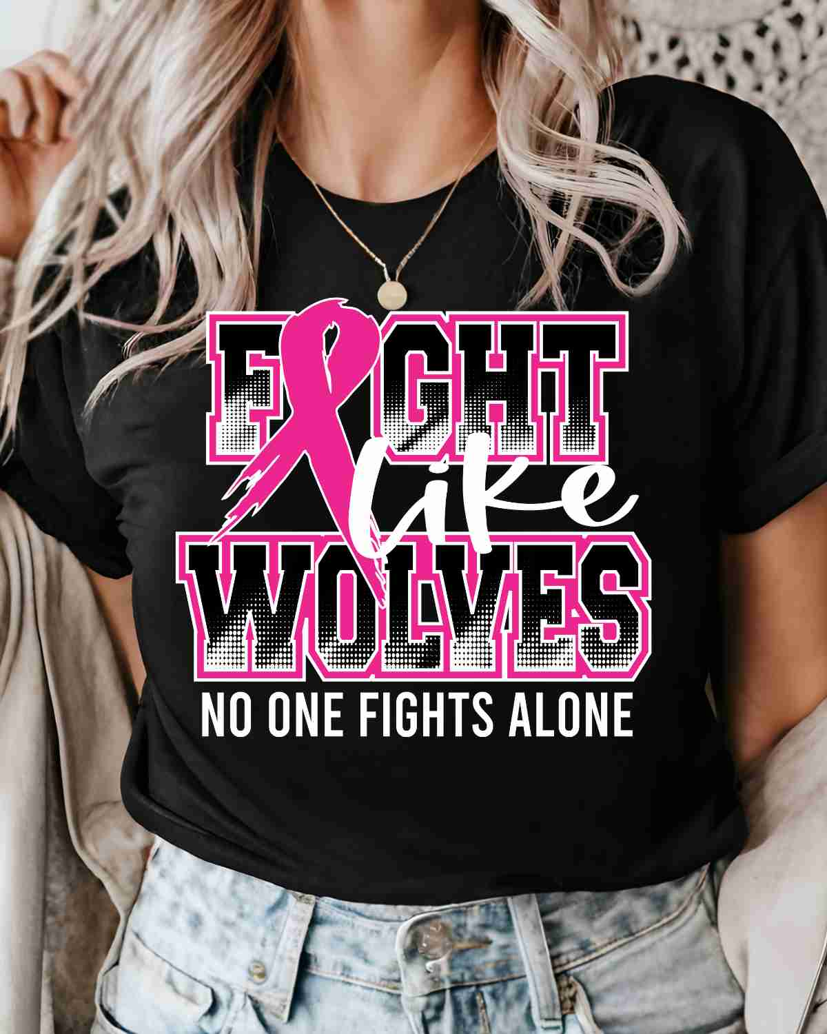 Fight Like Wolves DTF Transfer