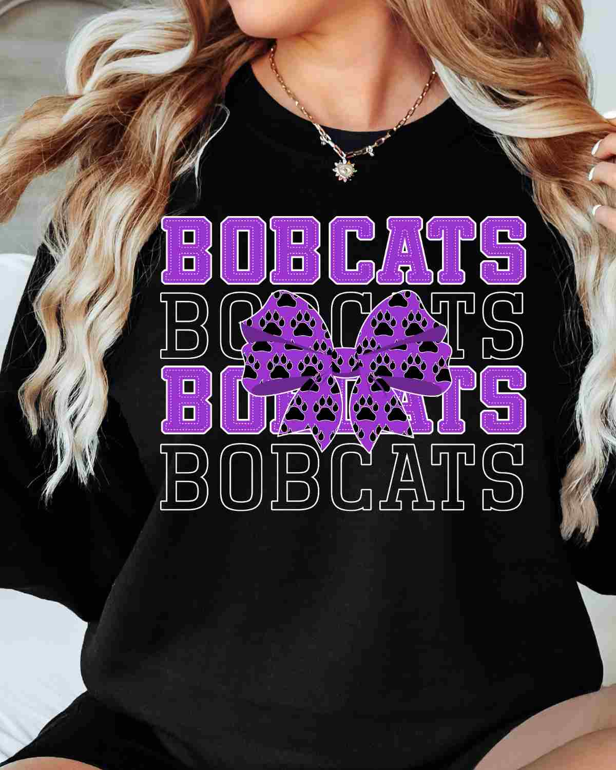 Bobcats Repeating with Bow DTF Transfer