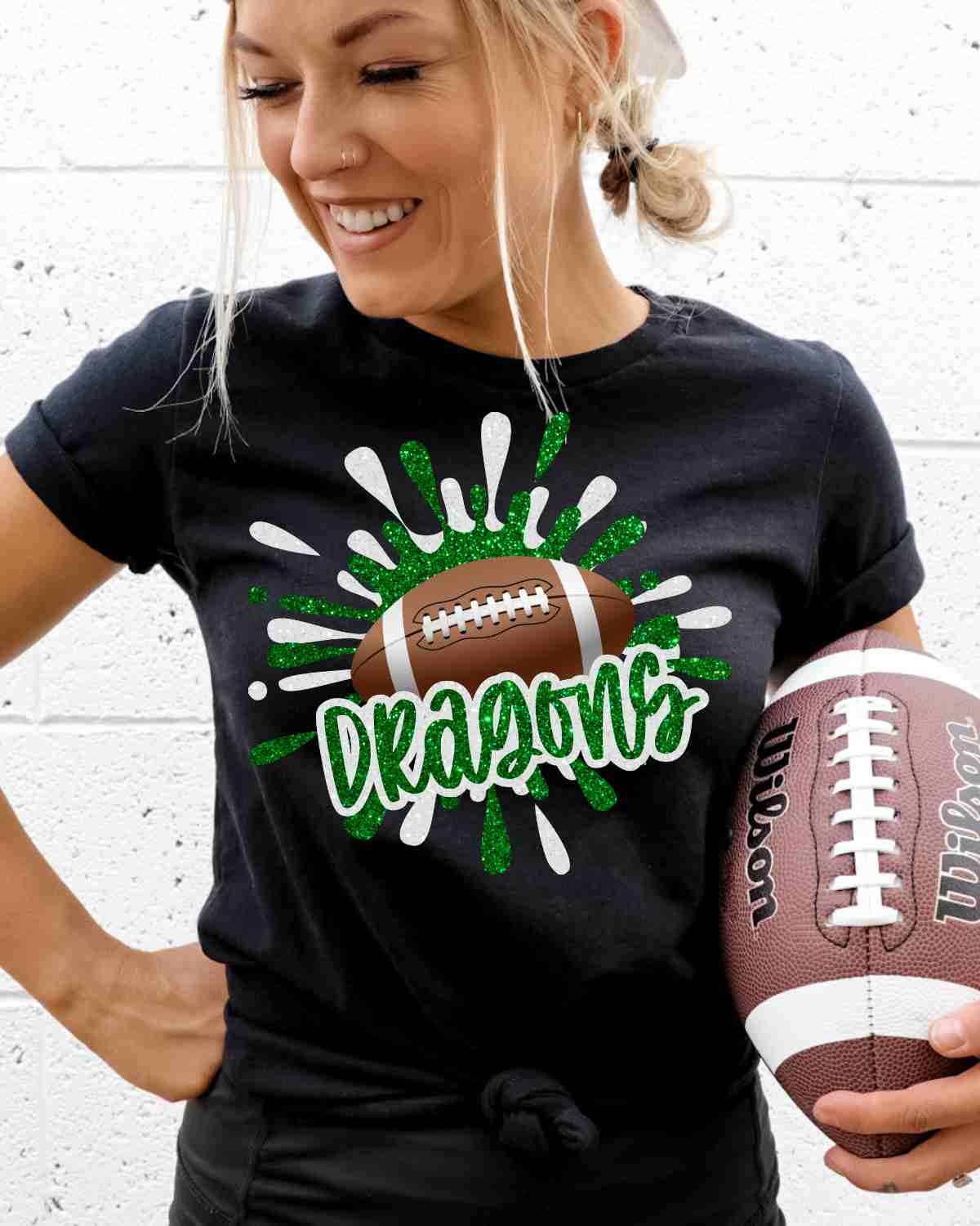 Dragons Football Splatter DTF Transfer