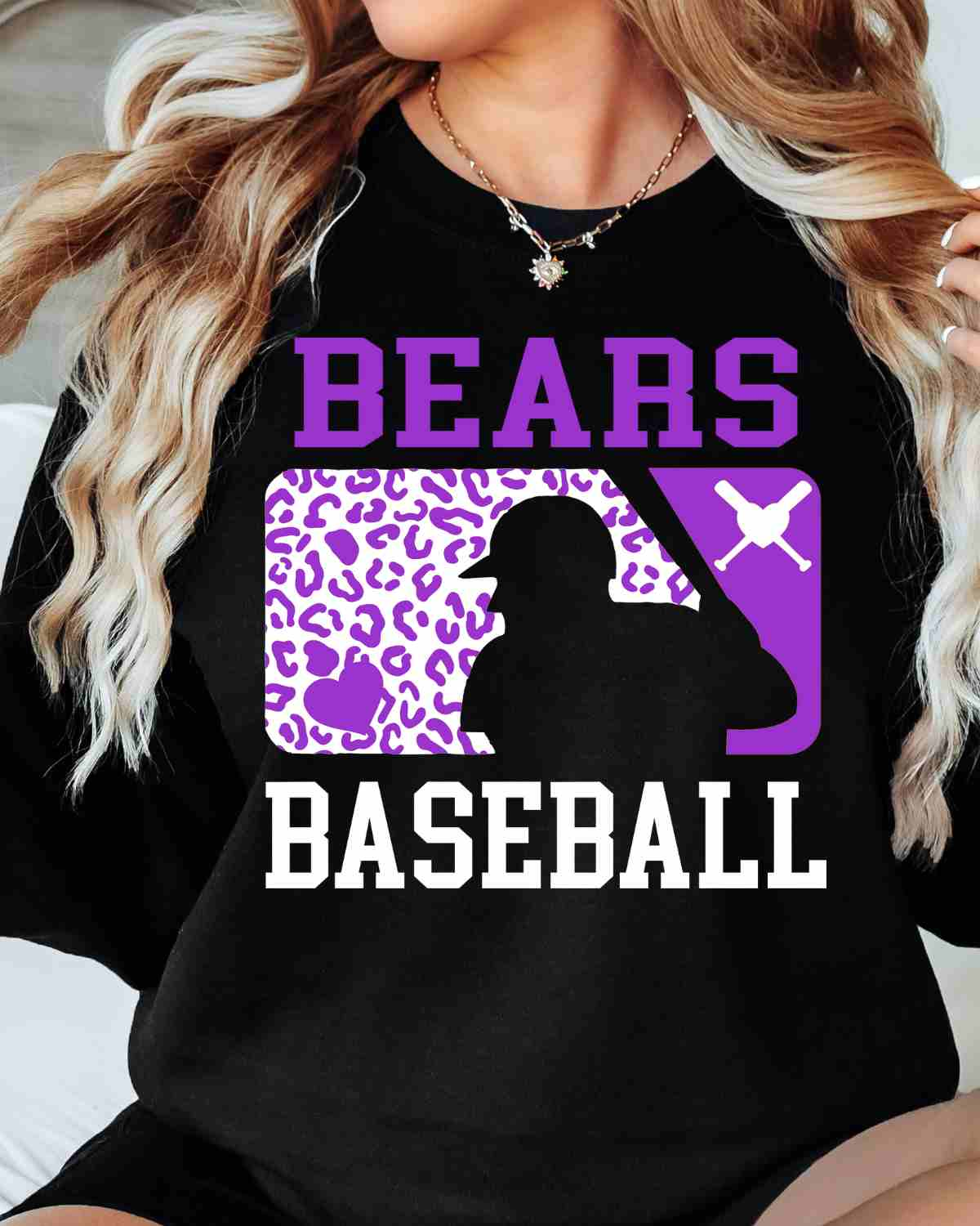 Bears Baseball Leopard Man DTF Transfer