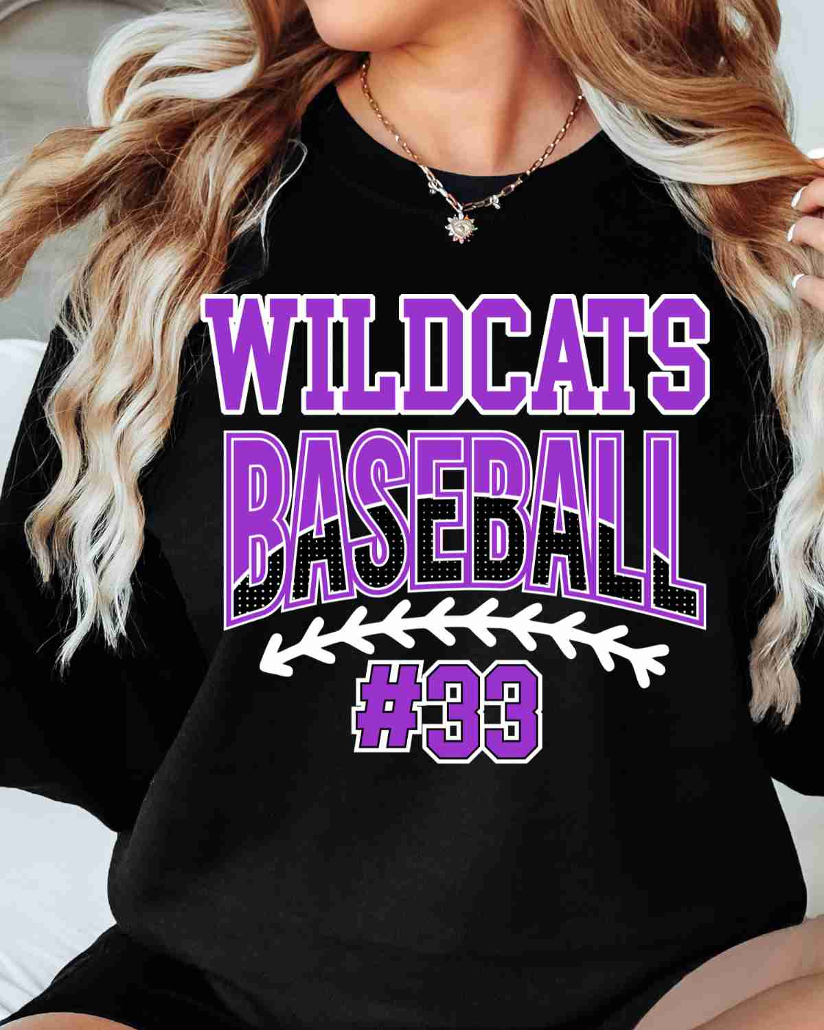 Wildcats Baseball Custom Number DTF Transfer