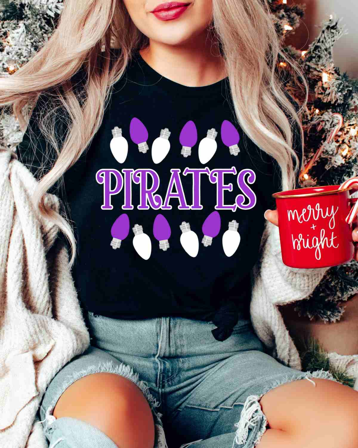 Pirates Christmas Lights DTF Transfer