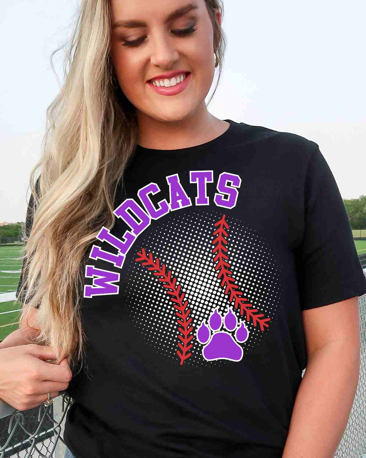 Wildcats Baseball Halftone DTF Transfer