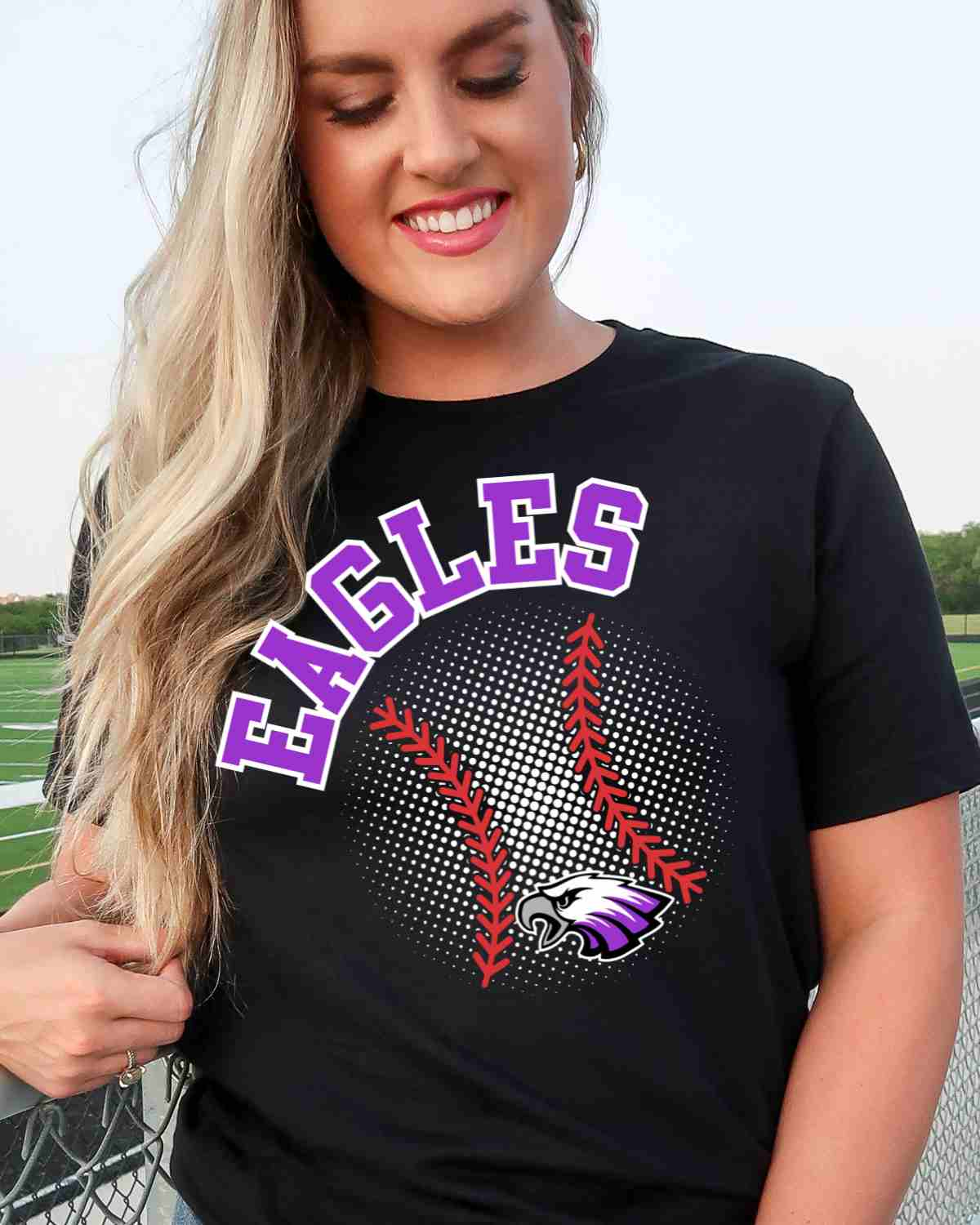 Eagles Baseball Halftone DTF Transfer