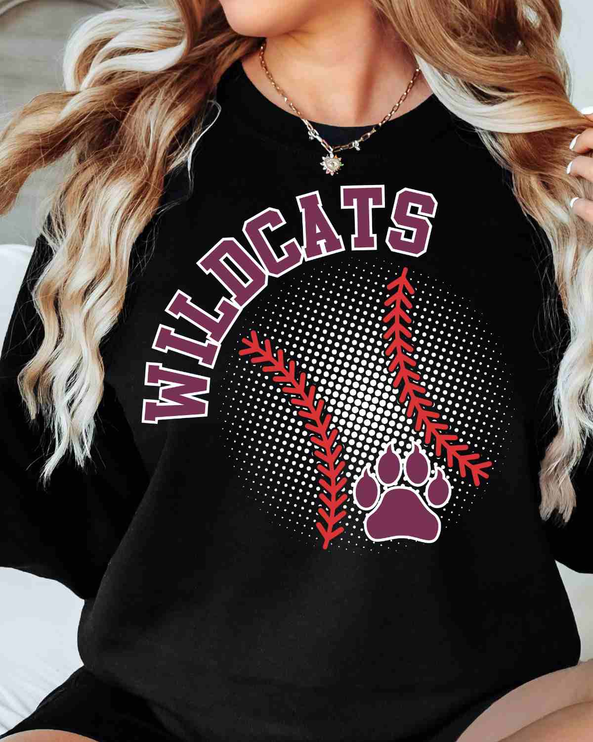 Wildcats Baseball Halftone DTF Transfer