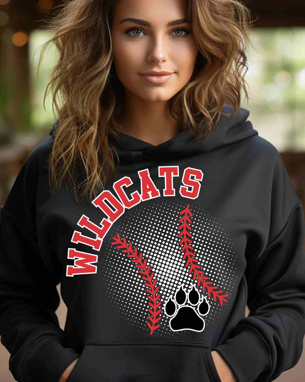 Wildcats Baseball Halftone DTF Transfer