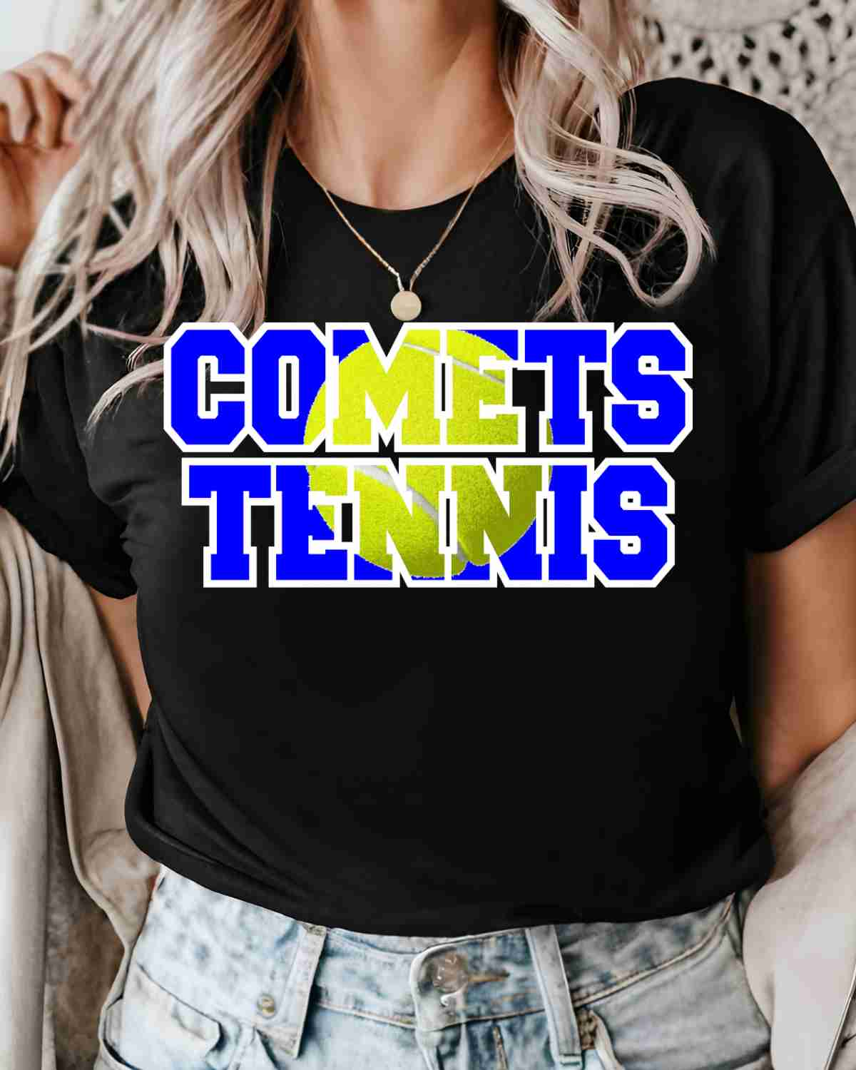 Comets Tennis Words DTF Transfer