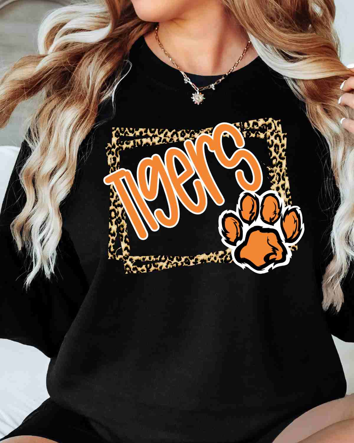 Tigers Leopard Border DTF Transfer