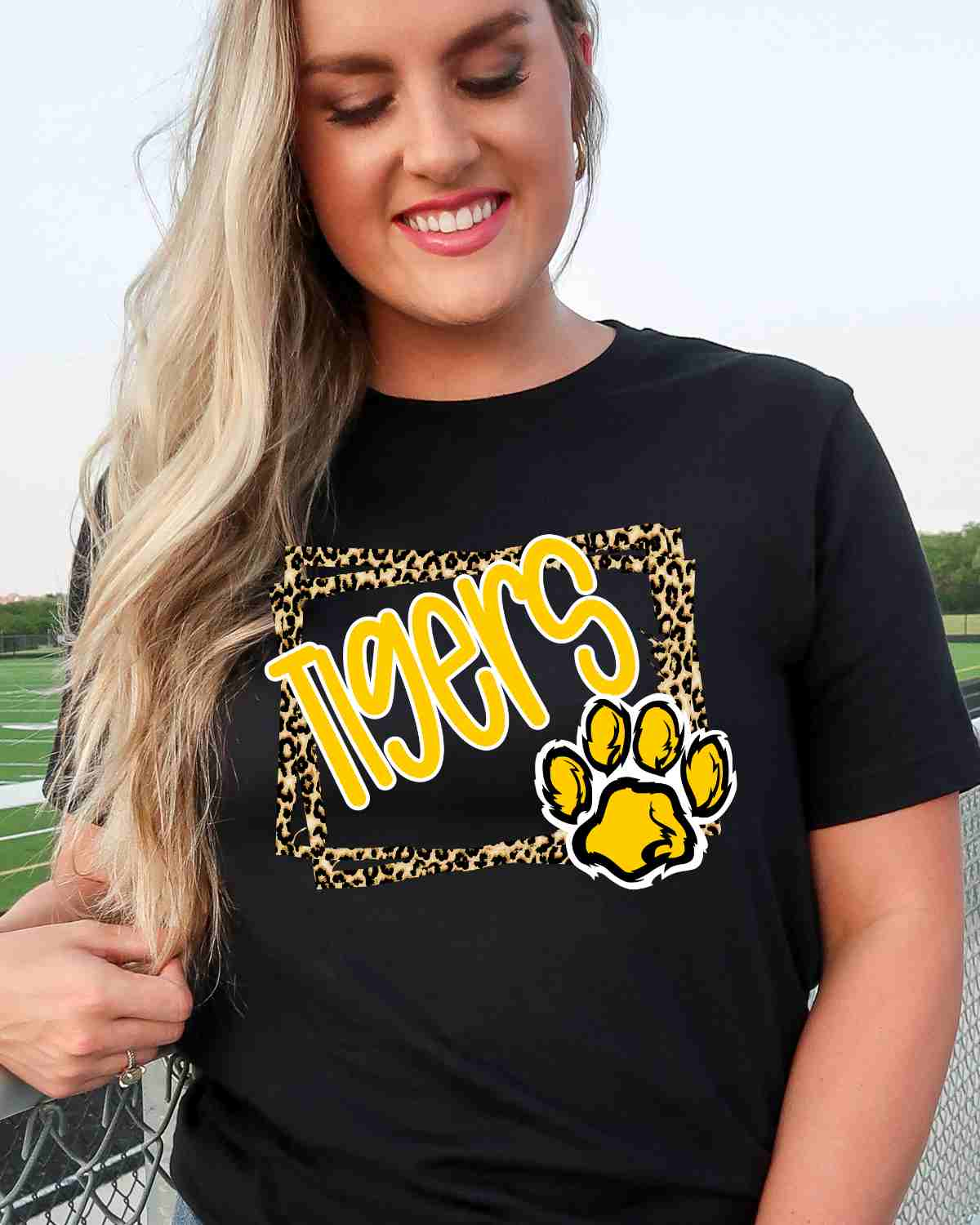 Tigers Leopard Border DTF Transfer