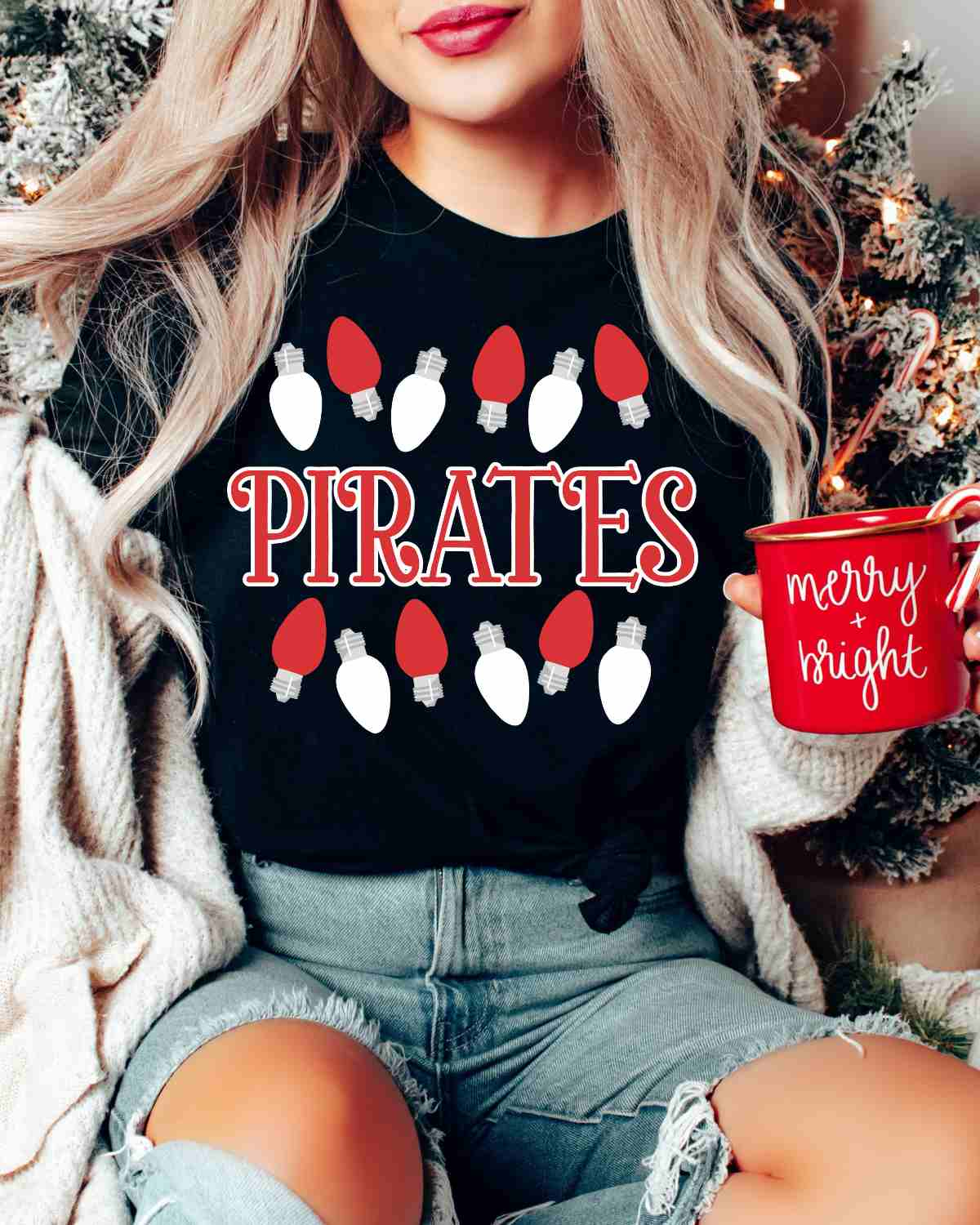 Pirates Christmas Lights DTF Transfer