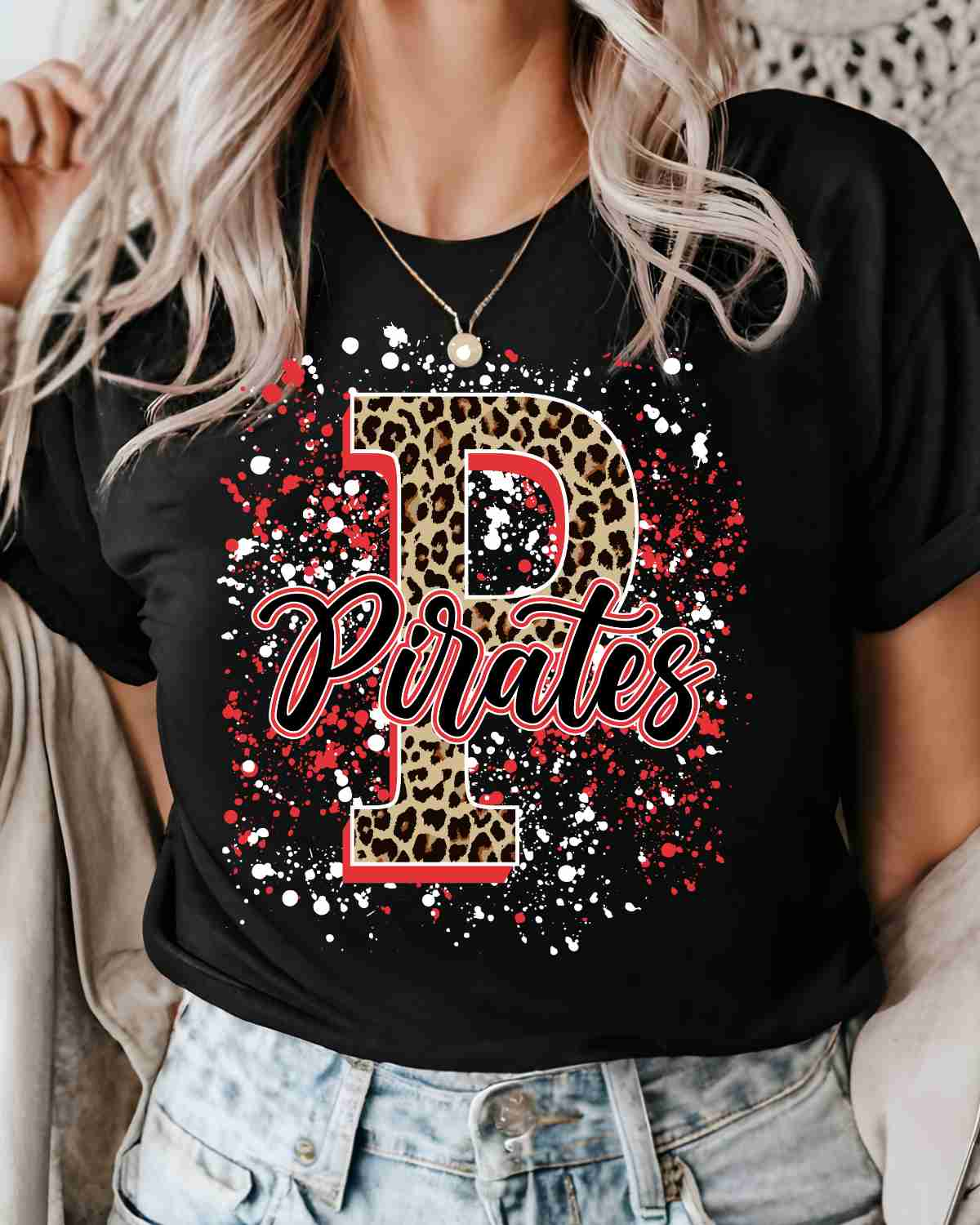 Pirates Letter Splatter DTF Transfer