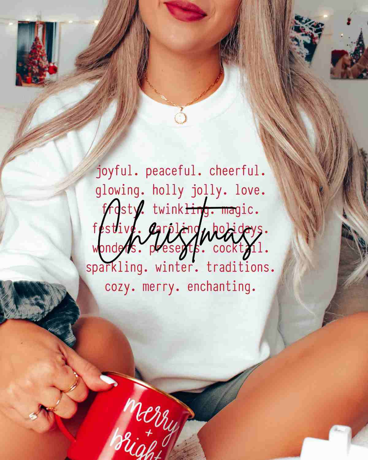 Christmas Words DTF Transfer