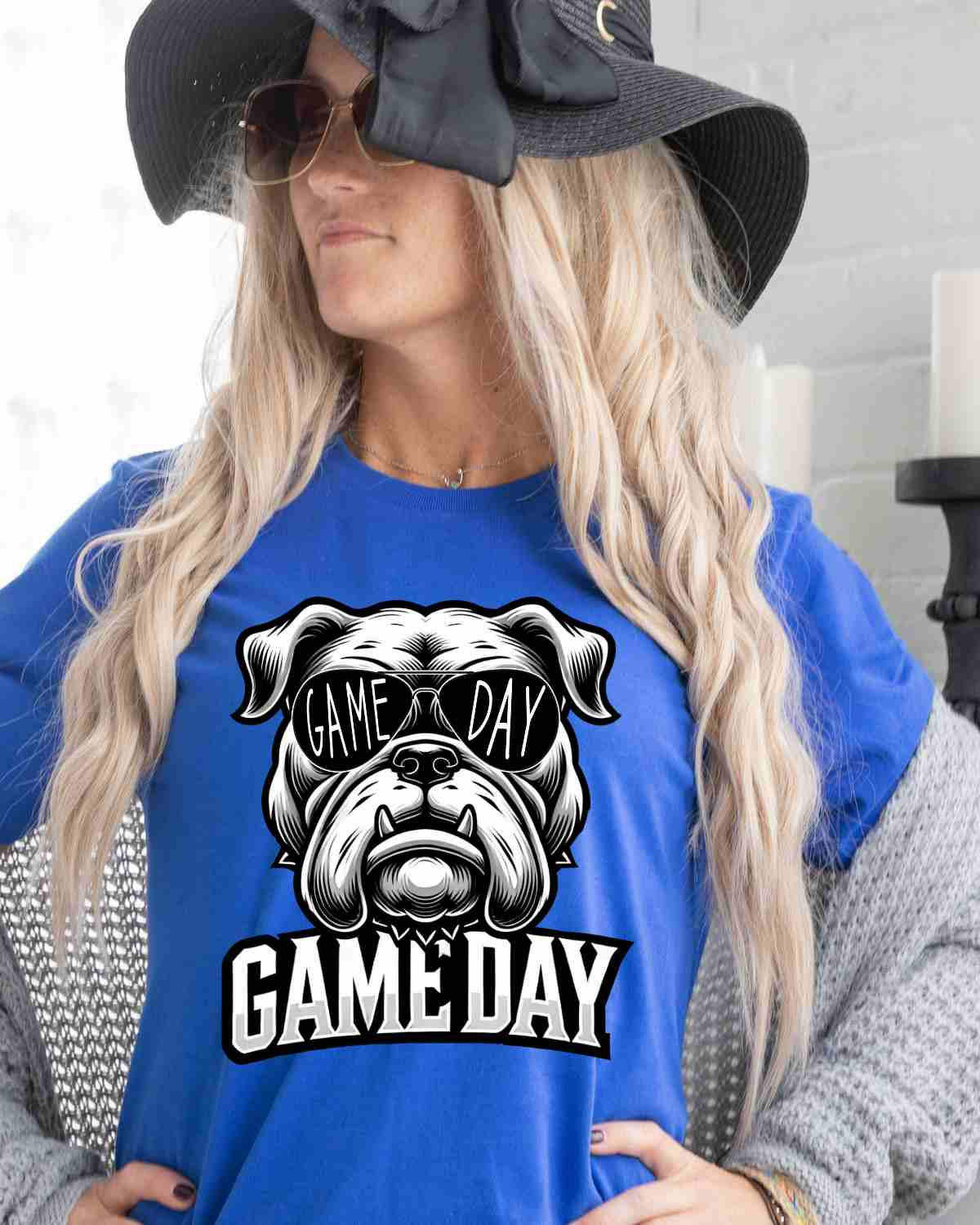 Game Day Bulldogs Sunglasses DTF Transfer