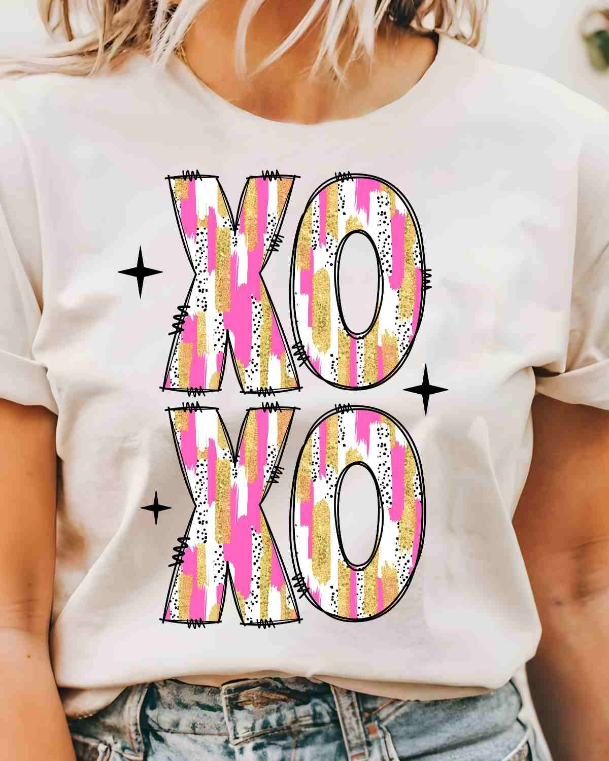 XOXO Brushstroke DTF Transfer